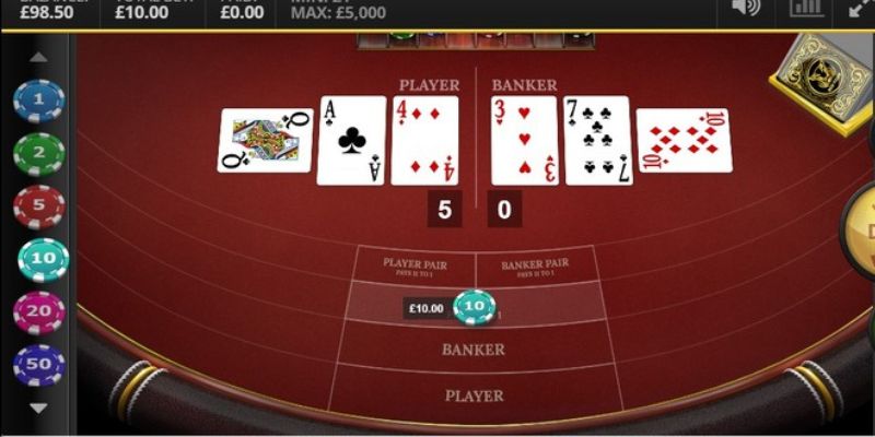 Luật rút lá thứ 3 trong baccarat cực thú vị